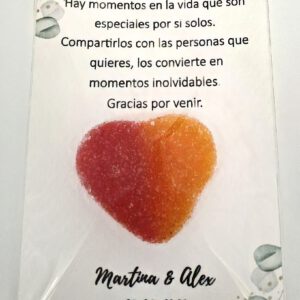 Tarjetas de agradecimiento corazón