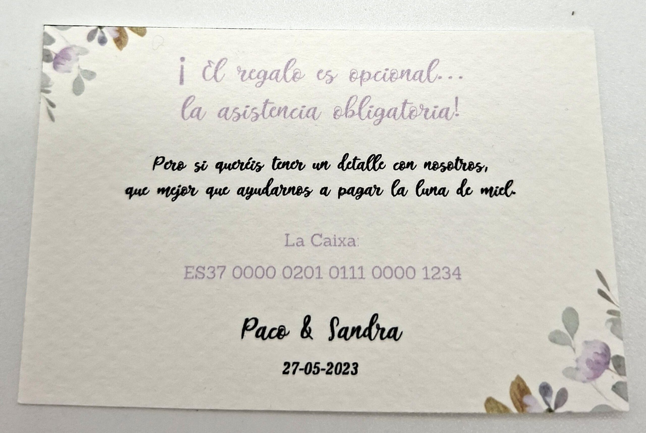 Tarjeta número de cuenta - Imagen 4