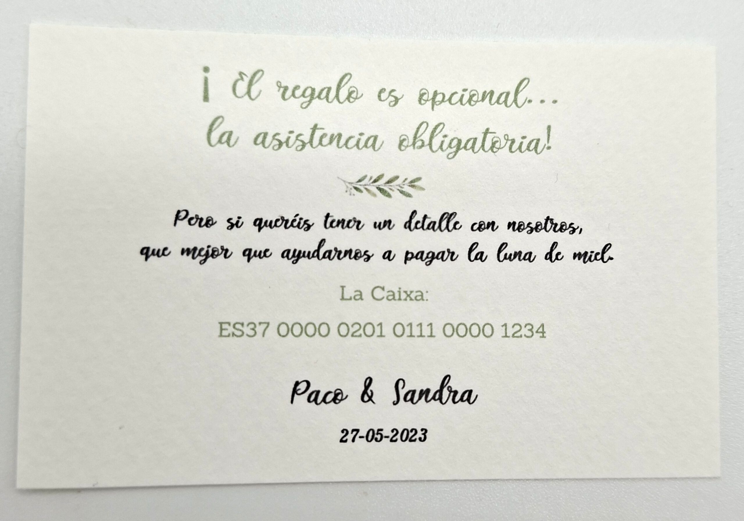 Tarjeta número de cuenta - Imagen 12