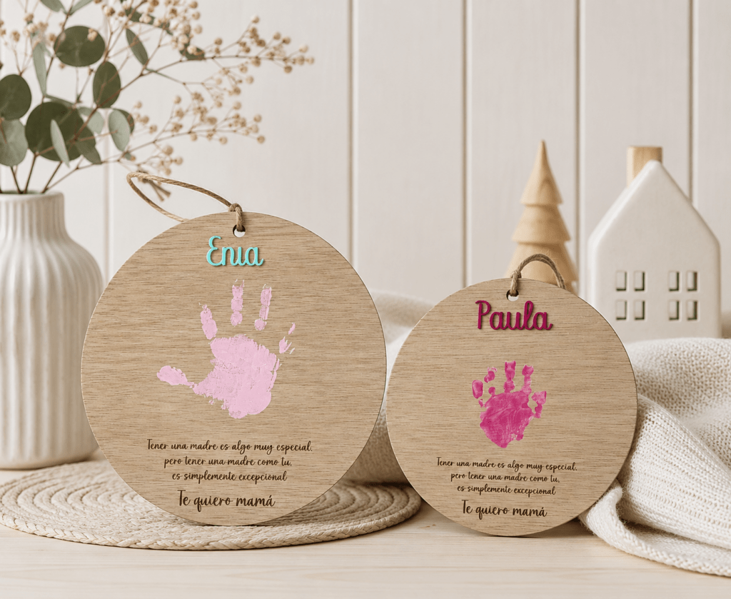 Placa circular para día de la madre