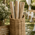 Abanicos personalizados para que tus invitados no pasen calor durante la boda