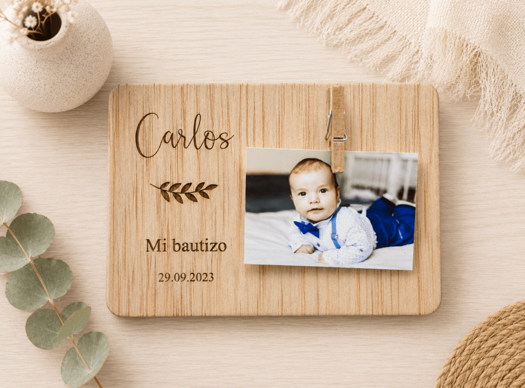 Porta foto con pinza e imán (pequeño)