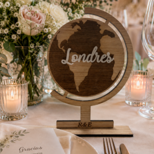 Placas mundo por países en metacrilato para mesas en calabó