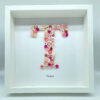 Cuadro de inicial con flores - Imagen 2