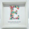 Cuadro de inicial con flores
