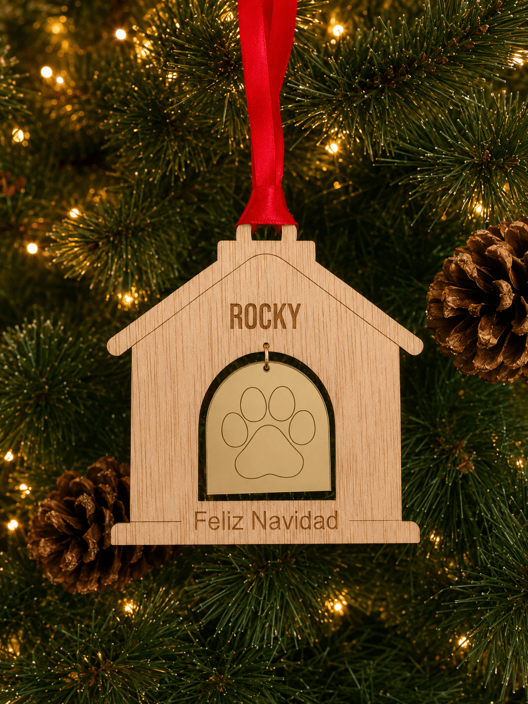 Bola de Navidad casita de perro