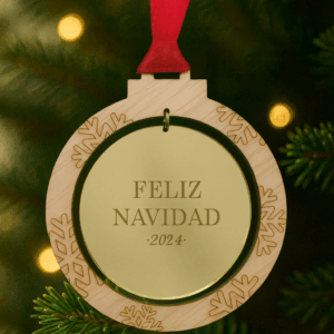 Bola de Navidad perfil copos