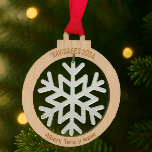 Bola de Navidad copo central