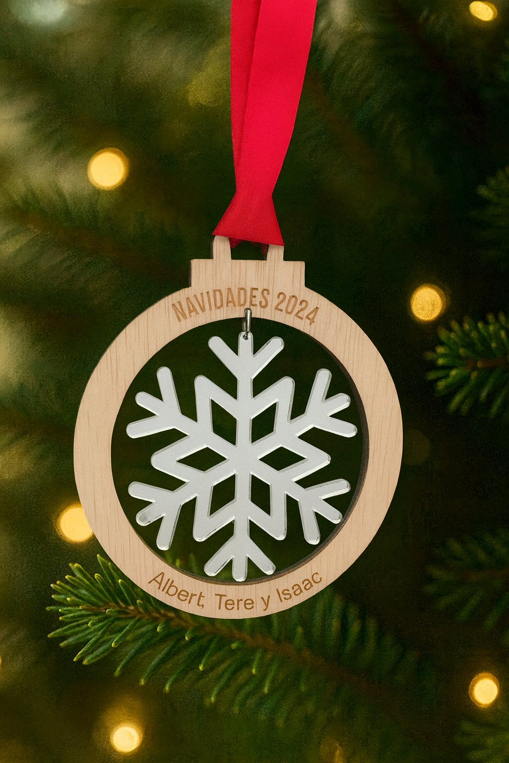 Bola de Navidad copo central