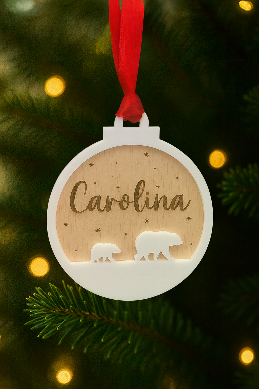 Bola de Navidad oso polar