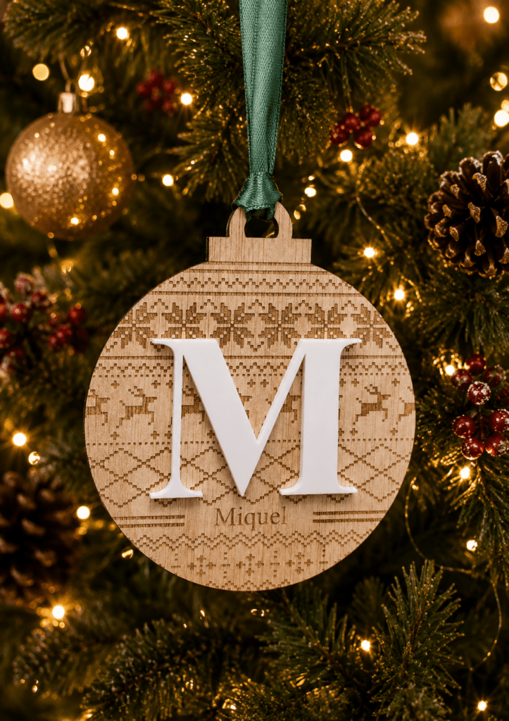 Bola estampado navideño 1