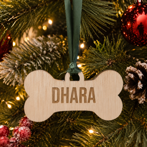 Bola de Navidad hueso de perro