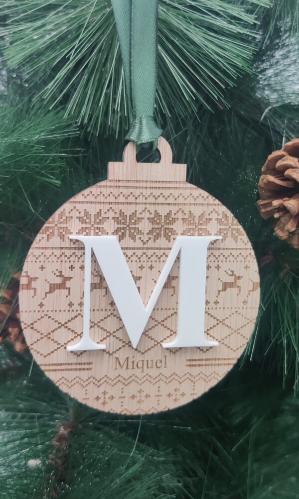 Bola estampado navideño 1