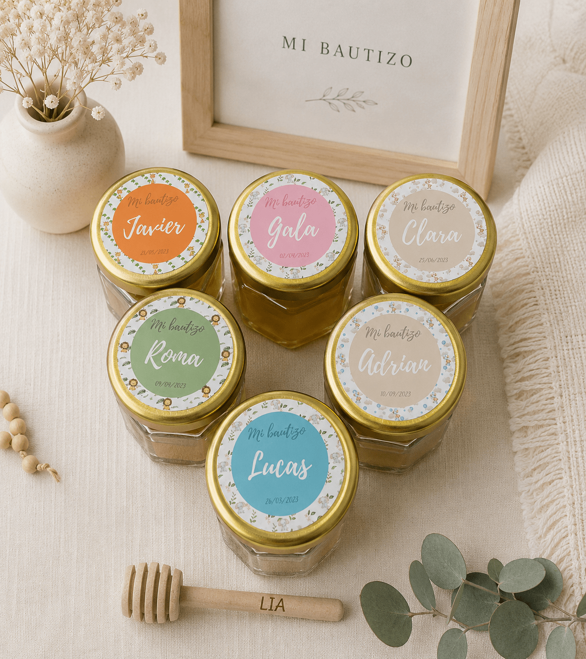 Tarro de miel personalizado