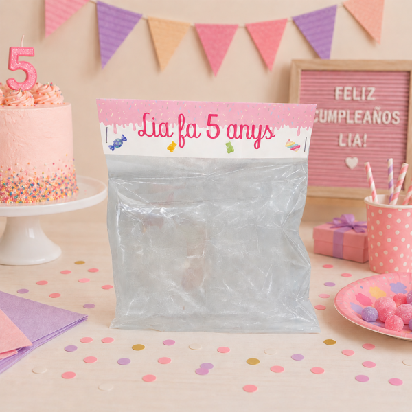 Bolsas de cumpleaños personalizadas