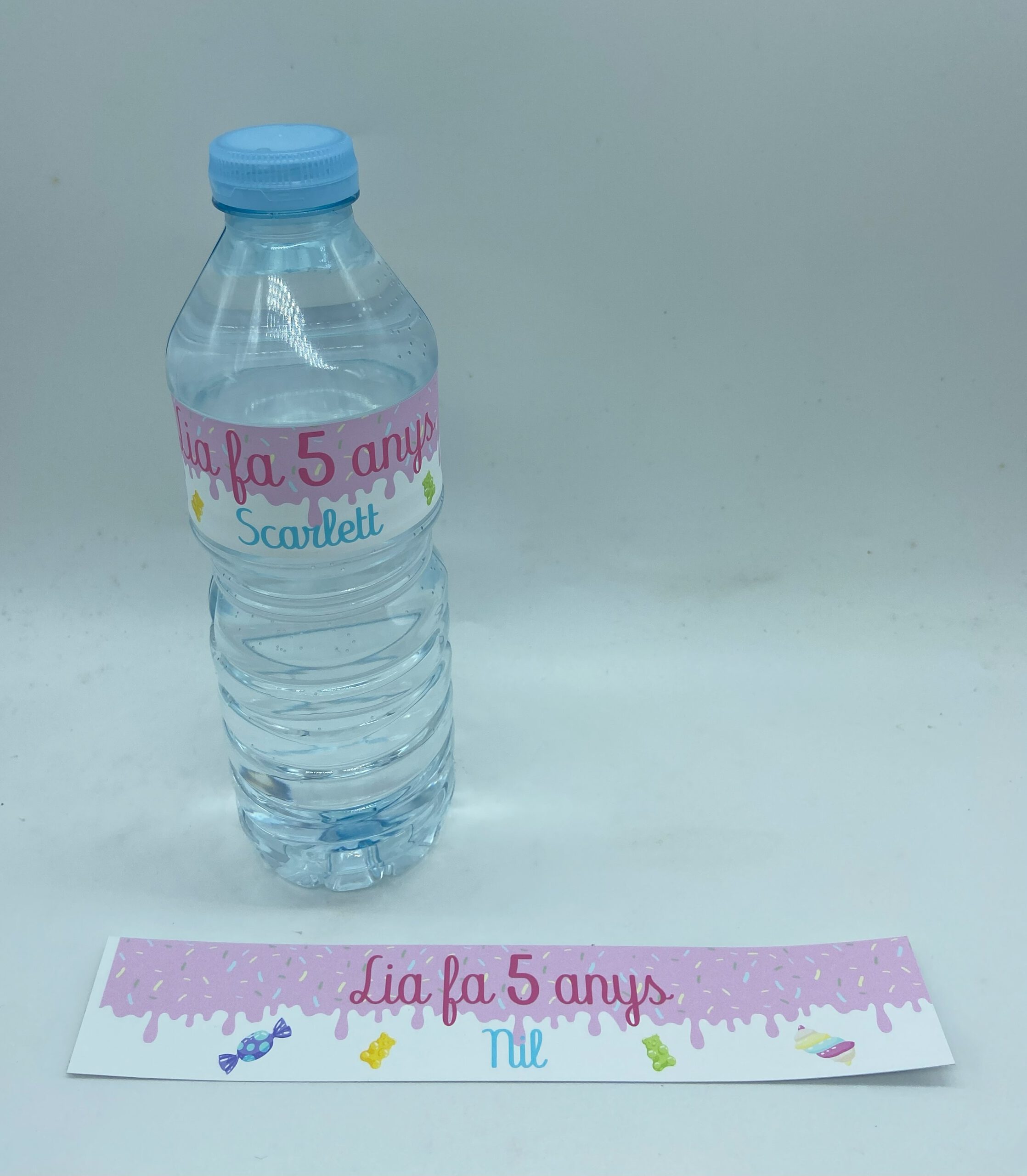 Etiquetas para botellas de agua personalizadas