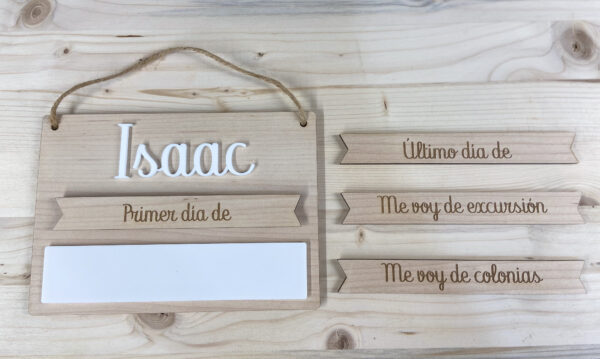 Placa para recordar un día especial de tu niño/a
