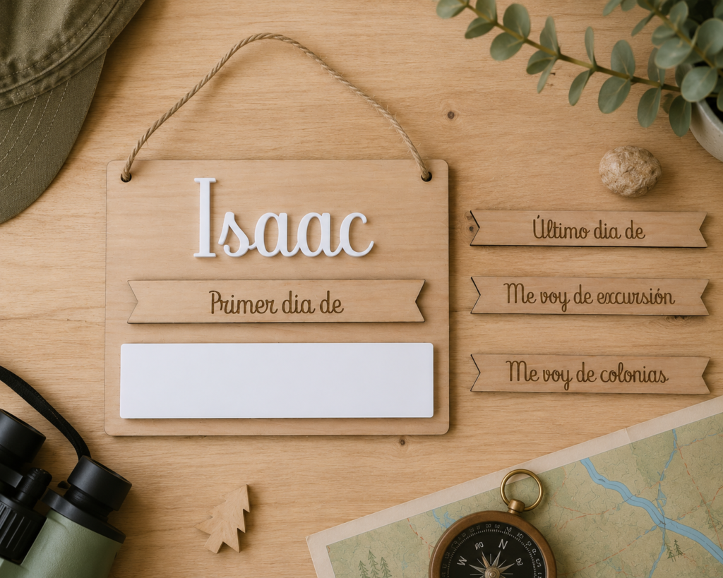 Placa para recordar un día especial de tu niño/a