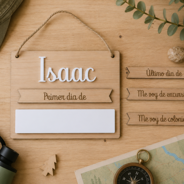 Placa para recordar un día especial de tu niño/a