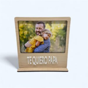 Portafotos te quiero papa en metacrilato