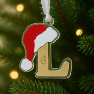 Bola de navidad inicial papa noel