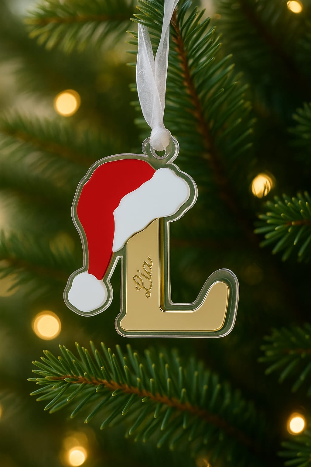 Bola de navidad inicial papa noel