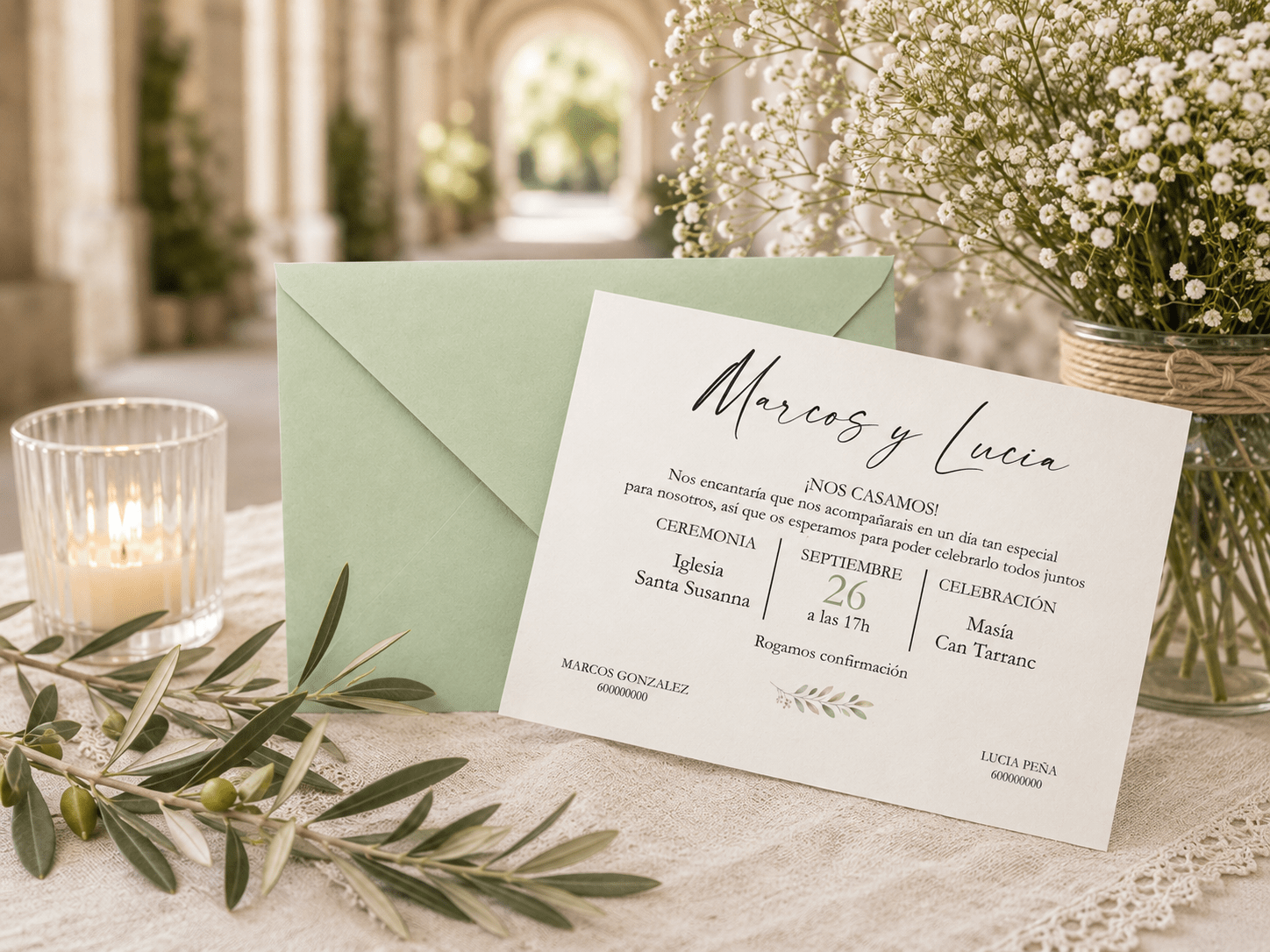 Invitaciones de boda básica 1