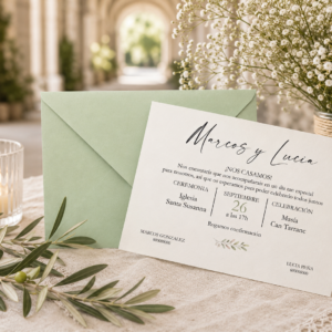 Invitaciones de boda básica 1