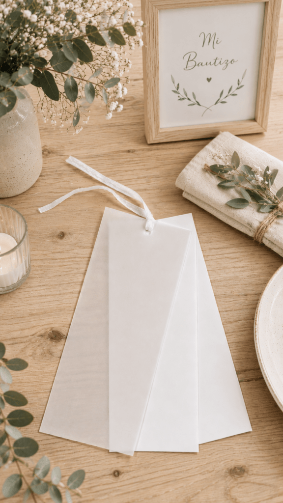 Invitación de bautizo personalizada