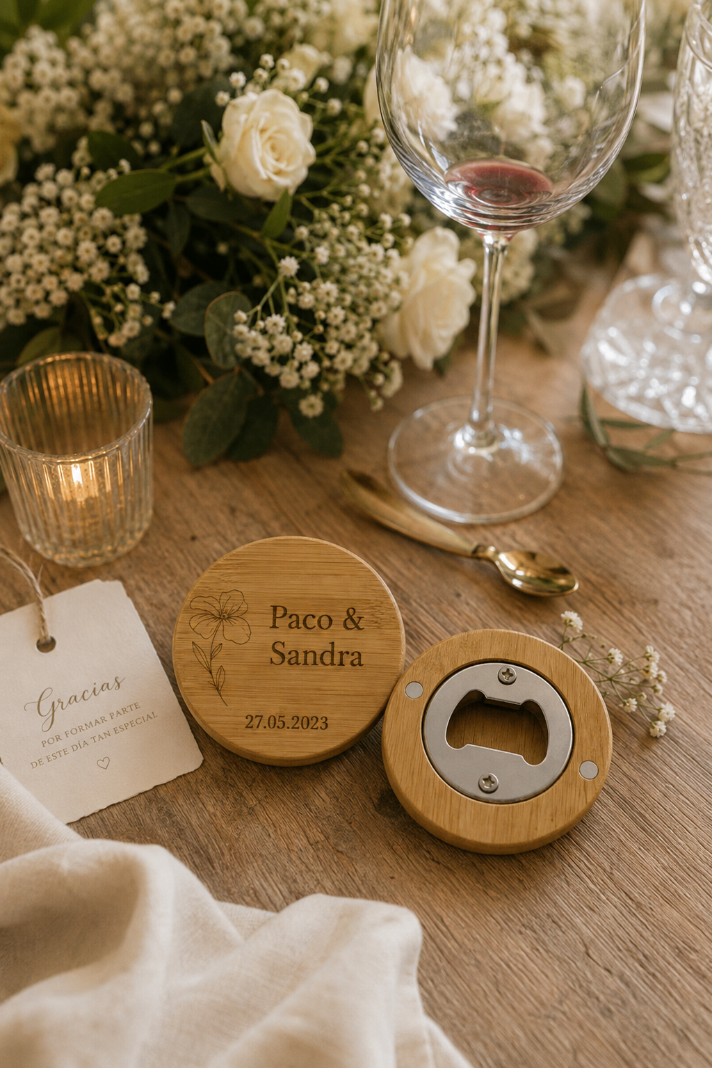 Fotografía de La Boda de Paco & Sandra. De Pinterest a la realidad: cómo esta pareja convirtió sus ideas de boda en una celebración con personalidad — Bodas Reales | Complementos Dalia