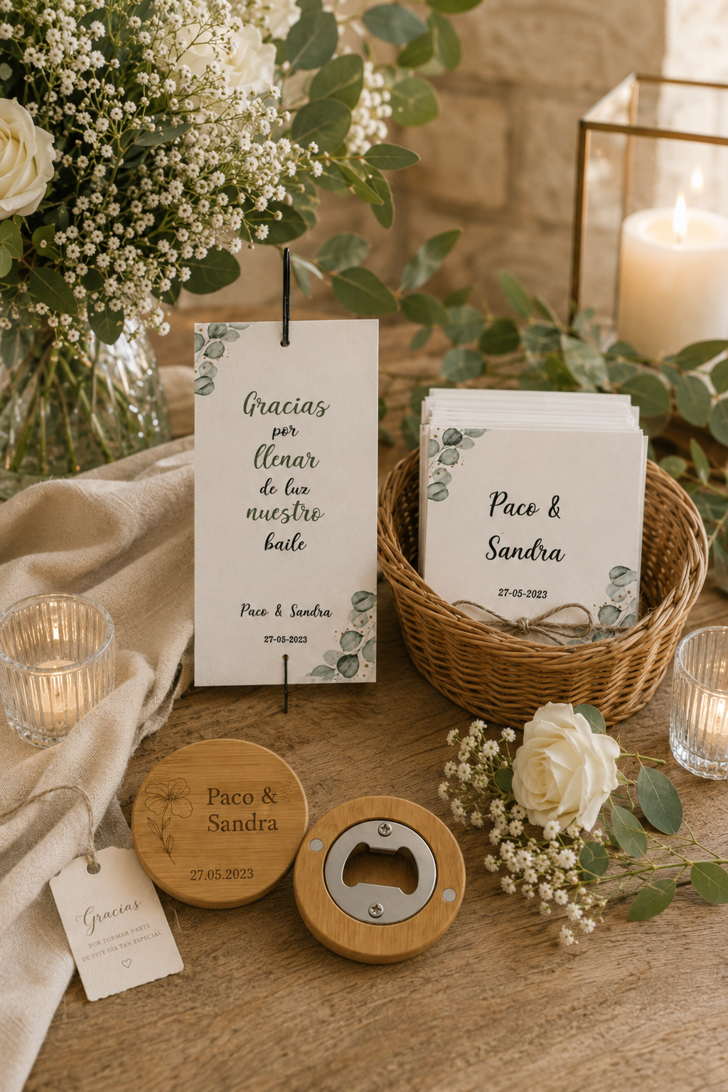 Fotografía de La Boda de Paco & Sandra. De Pinterest a la realidad: cómo esta pareja convirtió sus ideas de boda en una celebración con personalidad — Bodas Reales | Complementos Dalia